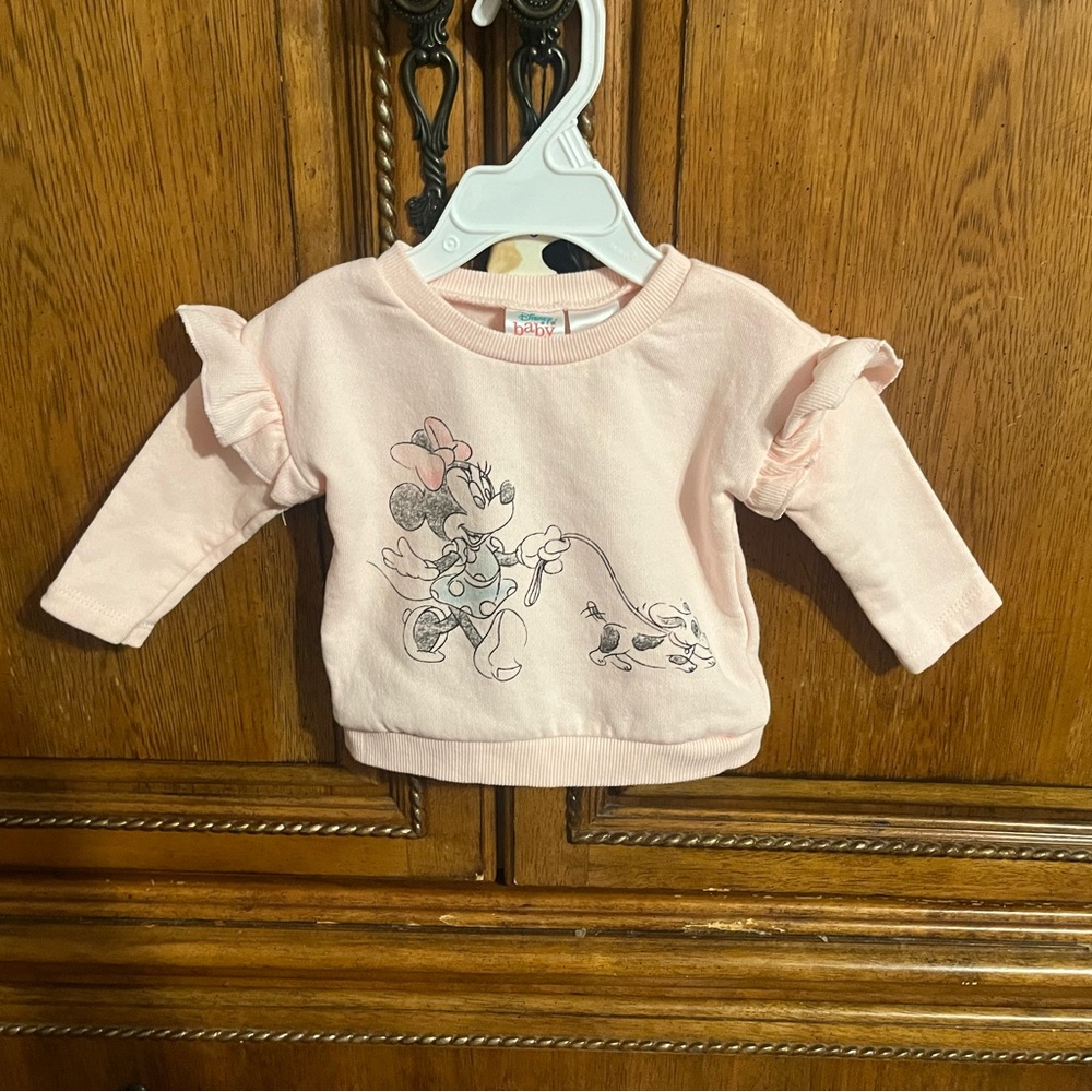 Disney Baby Girls Minnie Mouse Sweatshirt size 3-6 months